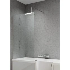 Pare-baignoire 1 Volet Fixe H.1.4 X L.64.5 Cm Sourceo