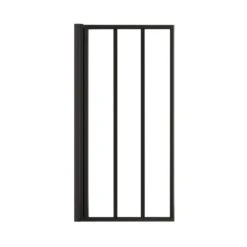 Pare-baignoire 1 Volet Fixe H.140 X L.71 Cm Lift “atelier” Finition Noir Mat