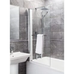 Pare-baignoire 1 Volet, H.140.15 X L.790 Cm Screen Pro Square