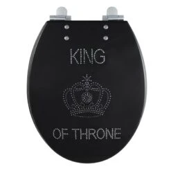 Abattant Frein De Chute Noir Résine King Of Throne