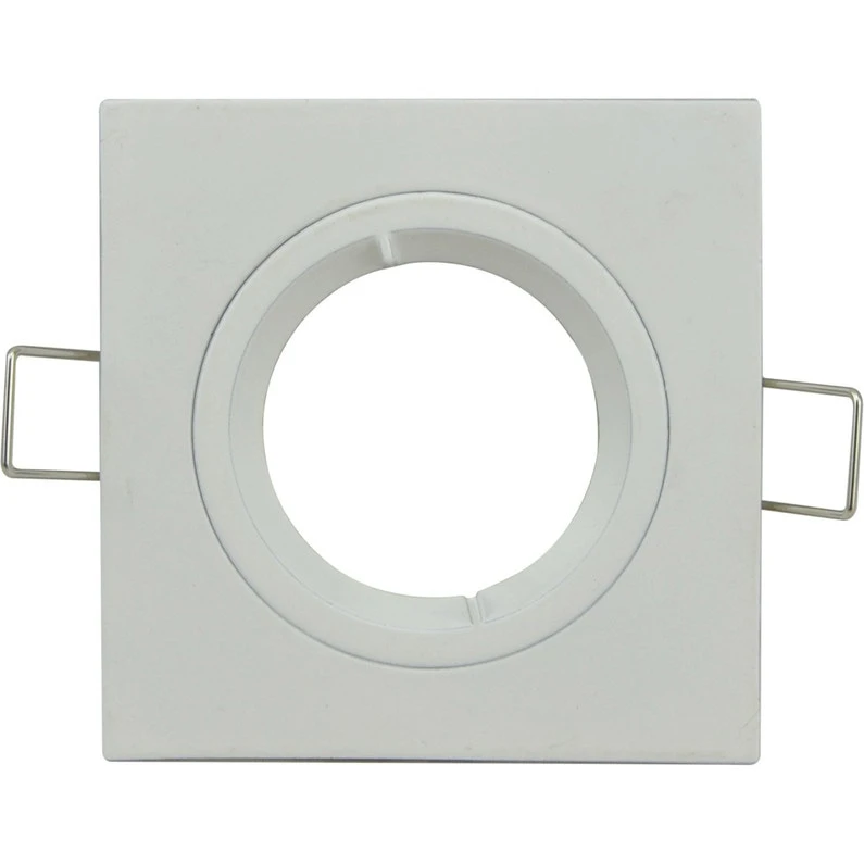Anneau Pour Spot à Encastrer Bbc Fixe Sans Ampoule GU10 Blanc 1 Anneau Pour Spot à Encastrer Bbc Fixe Sans Ampoule GU10 Blanc