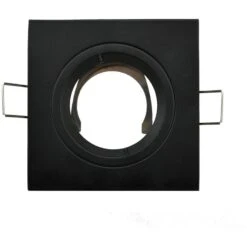 Anneau Pour Spot à Encastrer Bbc Fixe Sans Ampoule GU10 Noir