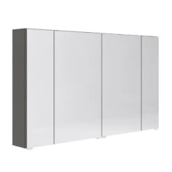 Armoire De Toilette L. 120 Cm, Gris Opale