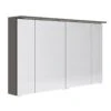 Armoire De Toilette Lumineuse L. 120 Cm, Gris Opale