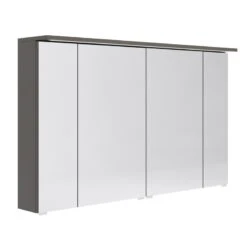 Armoire De Toilette Lumineuse L. 120 Cm, Gris Opale