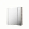 Armoire De Toilette Lumineuse L. 75 Cm, Imitation Chêne Grisé, SENSEA Neo