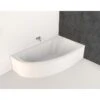 Baignoire Asymétrique Droite L.160x L.90 Cm Blanc Nerea