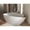 Baignoire îlot Ovale L.157x L.71 Cm Blanc Mat, Stori
