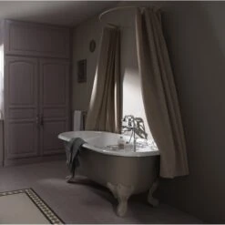 Baignoire îlot Ovale L.175x L.80 Cm à Peindre, JACOB DELAFON Royale