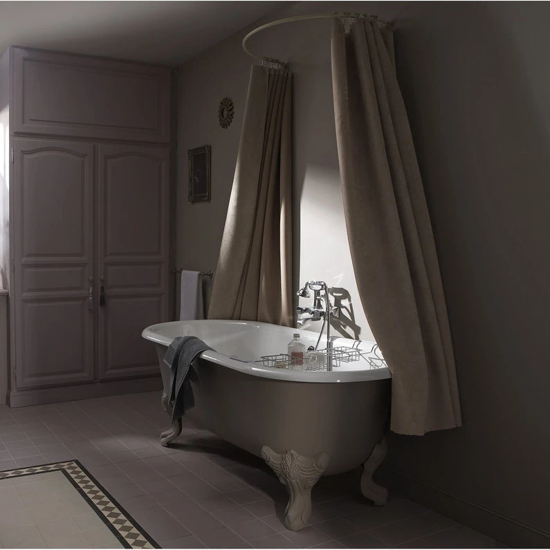 Baignoire îlot Ovale L.175x L.80 Cm à Peindre, JACOB DELAFON Royale 1 Baignoire îlot Ovale L.175x L.80 Cm à Peindre, JACOB DELAFON Royale