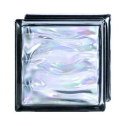 Brique De Verre, Noir Vague Brillant