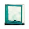 Brique De Verre Vitrablock/Standard Ondulée Brillante, Verte