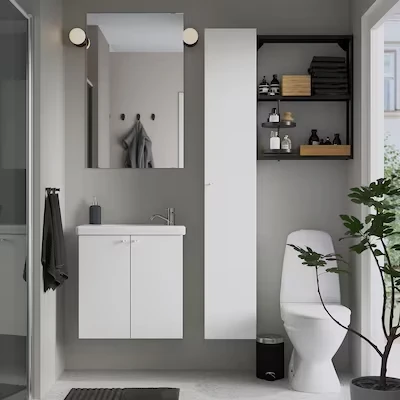 Offres Salle De Bains Boutique -Offres Salle De Bains Boutique enhet tvaellen mobilier salle de bain 13 pieces blanc anthracite pilkan mitigeur lavabo 0914862 pe784371 s5 1