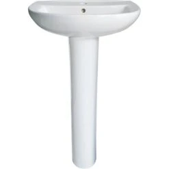 Lavabo Pour Colonne En Céramique, Blanc Odyssée 60 Cm