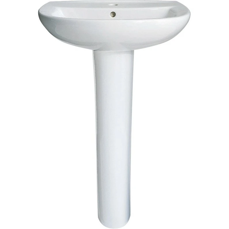Lavabo Pour Colonne En Céramique, Blanc Odyssée 60 Cm 1 Lavabo Pour Colonne En Céramique, Blanc Odyssée 60 Cm
