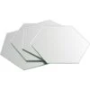 Lot De 4 Miroirs Non Lumineux Adhésifs Hexagonaux L.15 X L.15 Cm