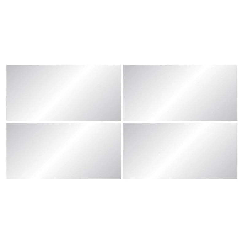 Lot De 4 Miroirs Non Lumineux Adhésifs Rectangulaires L.30 X L.15.5 Cm 2 Lot De 4 Miroirs Non Lumineux Adhésifs Rectangulaires L.30 X L.15.5 Cm – Image 2