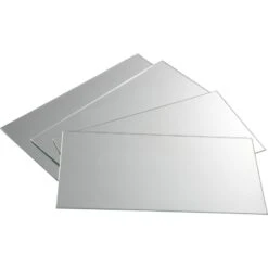 Lot De 4 Miroirs Non Lumineux Adhésifs Rectangulaires L.30 X L.15.5 Cm