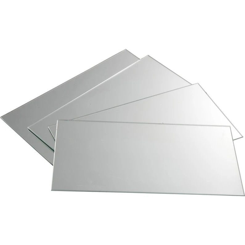 Lot De 4 Miroirs Non Lumineux Adhésifs Rectangulaires L.30 X L.15.5 Cm 1 Lot De 4 Miroirs Non Lumineux Adhésifs Rectangulaires L.30 X L.15.5 Cm