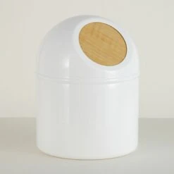 Mini Poubelle Métal Scandi, White N°0