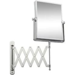 Miroir Grossissant X5 Rectangulaire à Fixer, H.20.5 X L.15.5 X P.4.2 Cm, Lauryne