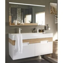 Miroir Lumineux Avec éclairage Intégré, L.120 X H.64 Cm Eden -Offres Salle De Bains Boutique miroir lumineux avec eclairage integre l 120 x h 64 cm eden 1