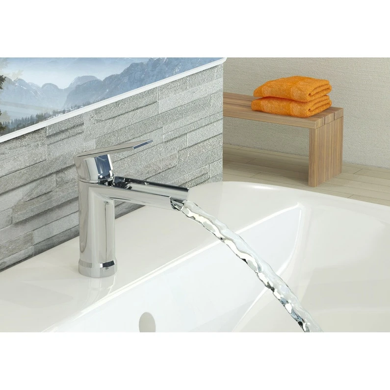 Mitigeur De Lavabo Chromé Cascato 2 Mitigeur De Lavabo Chromé Cascato – Image 2