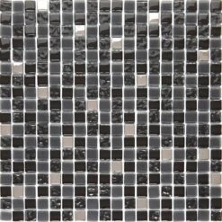 Mosaïque Mur Fusion Noir 1.5 X 1.5 Cm