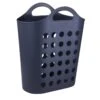 Panier à Linge Plastique Lily, Gris, L.51 X H.51 X P.23.5 Cm