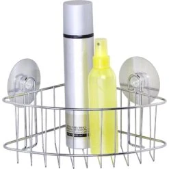 Panier De Bain / Douche électrostatique, Chromé, Static Loc