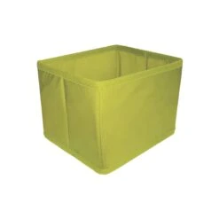 Panier En Textile Jaune Anis 3, Intisse