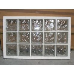 Panneau De 15 Briques De Verre Neutres