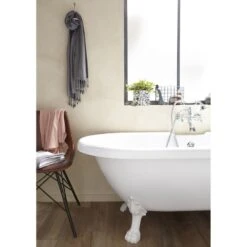 Pieds De Baignoire L.25.3x L.23 Cm Blancs Charleston Patte De Lion