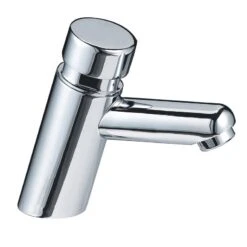 Robinet De Lave-mains Eau Froide Temporisation Chromé Brillant SENSEA Hilir
