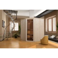 Sauna Traditionnel 2 Ou 3 Personnes WEKA Kasala 194x177cm Poêle Compact 8kw